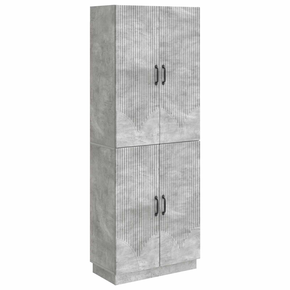 vidaXL Kastenset 2 pcs Zwart Bewerkt hout