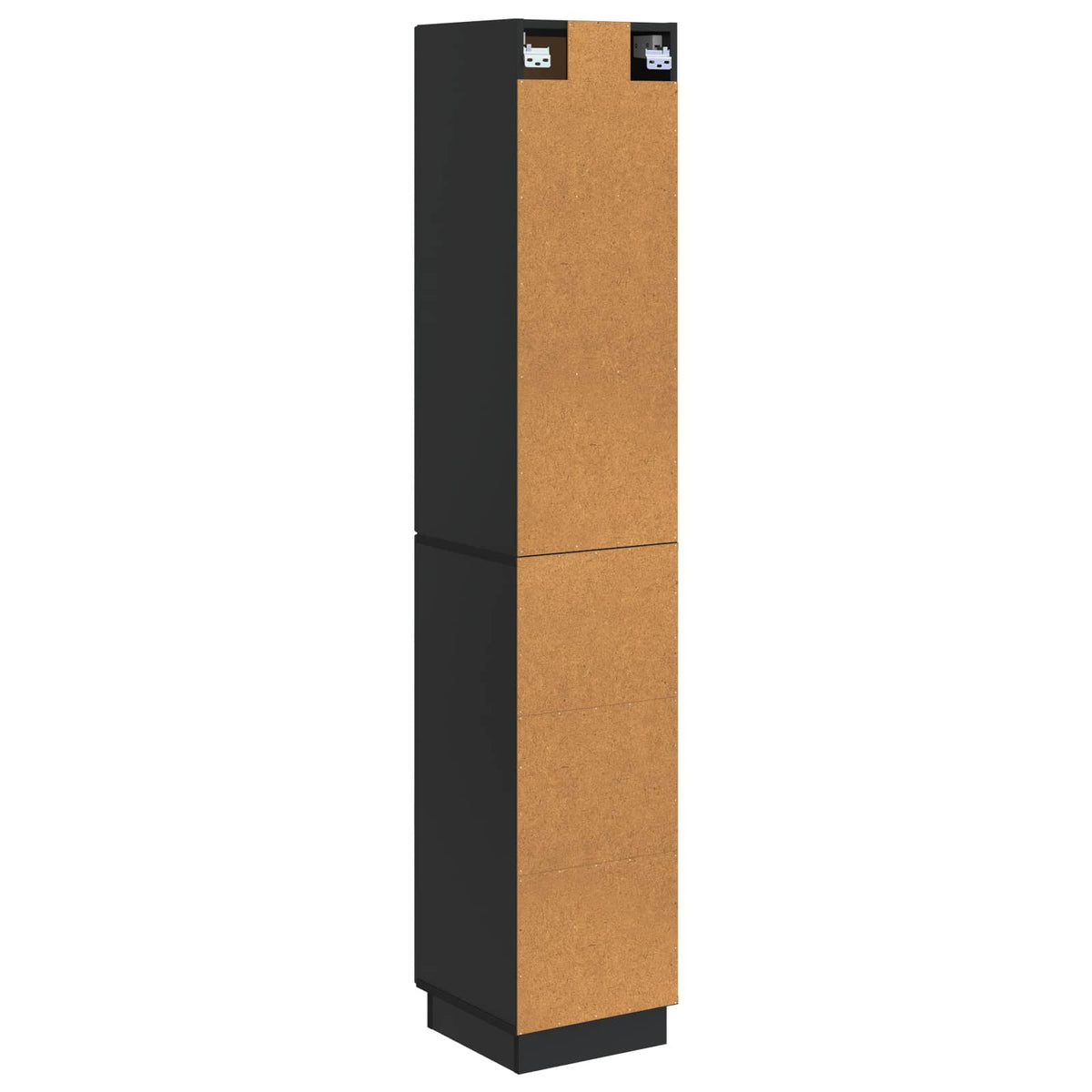 vidaXL Kastenset 2 pcs Zwart 33 x 34,5 x 87 cm Bewerkt hout