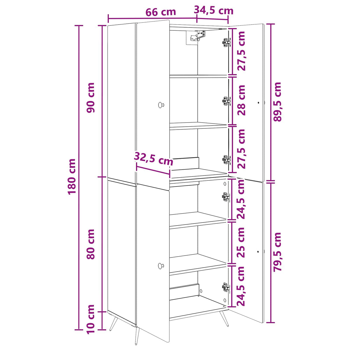 vidaXL Kastenset 2 pcs Zwart Bewerkt hout