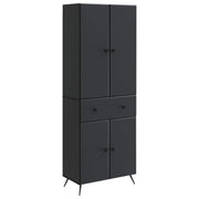 vidaXL 2 pcs Zwart