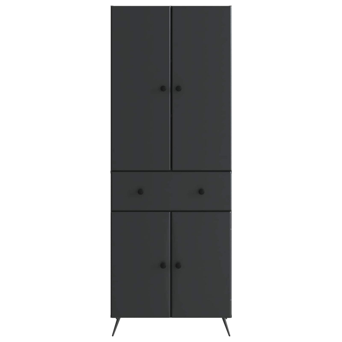 vidaXL 2 pcs Zwart