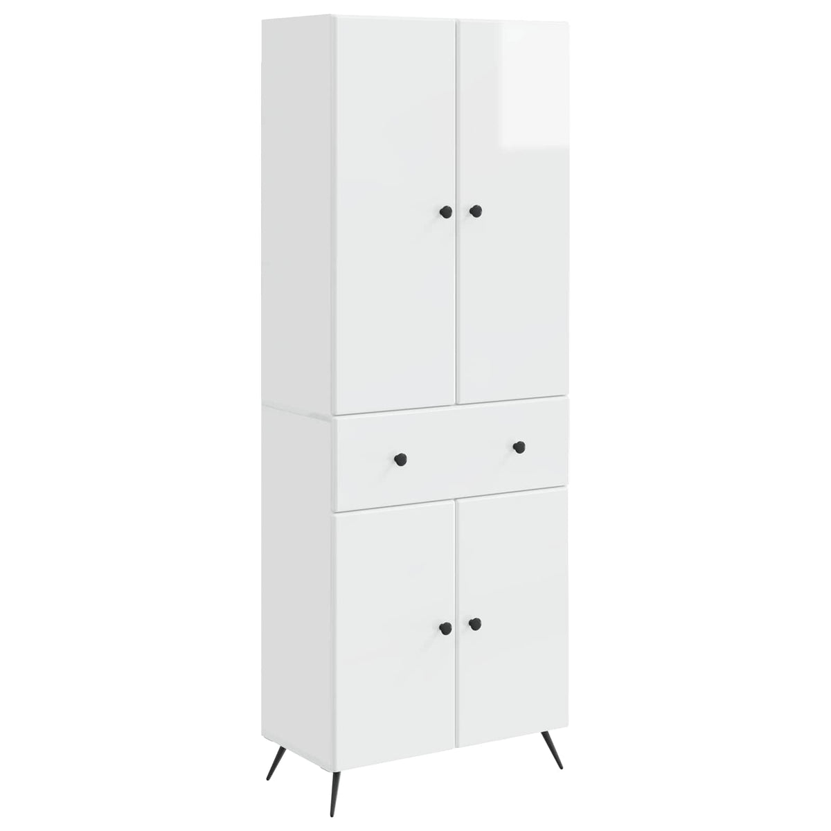 vidaXL 2 pcs Zwart