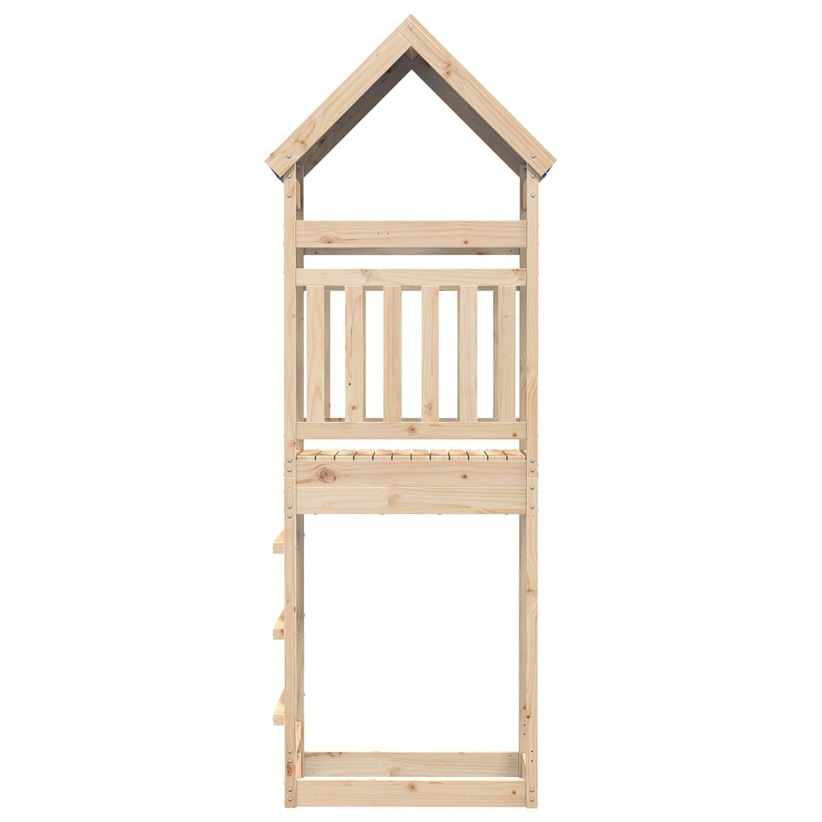 vidaXL Speeltoren Bruin 52,5 x 85 x 265 cm Massief grenenhout