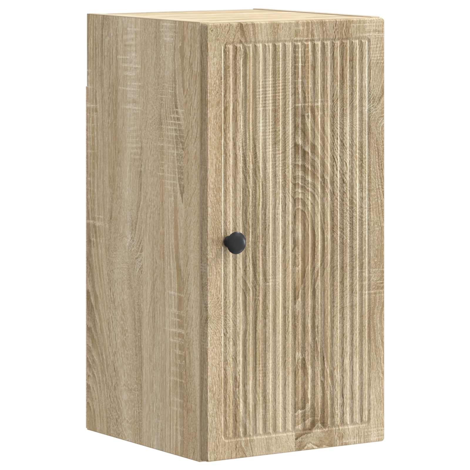 vidaXL 4-delige Badkamerkast Set EDE Zwart Bewerkt hout