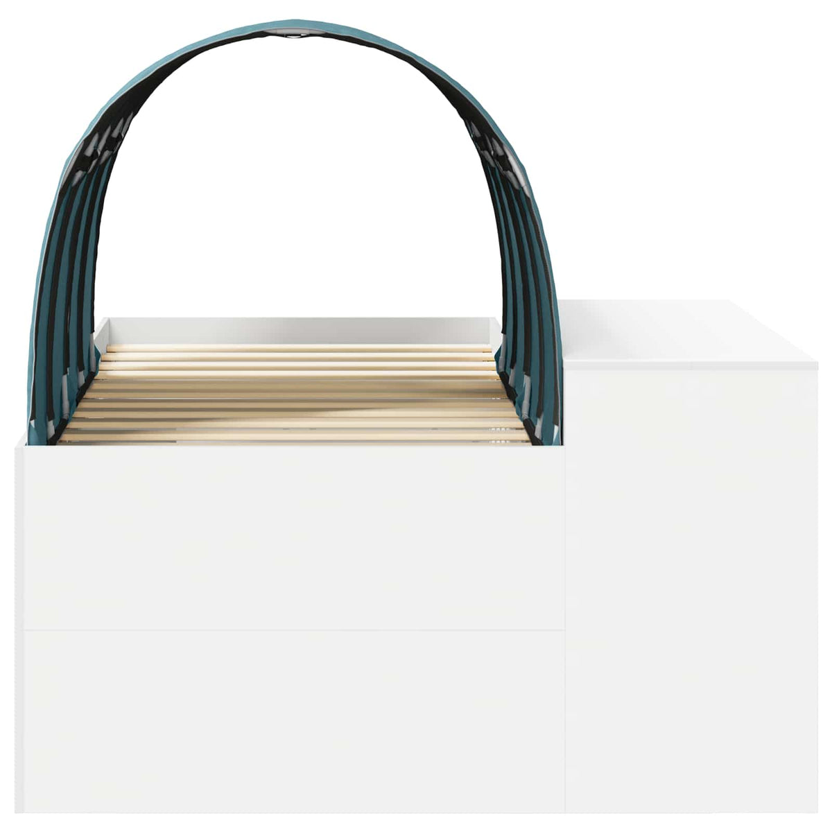 vidaXL Bed met Tunnel 4 pcs Artisian Eik en Lichtblauw Bewerkt hout