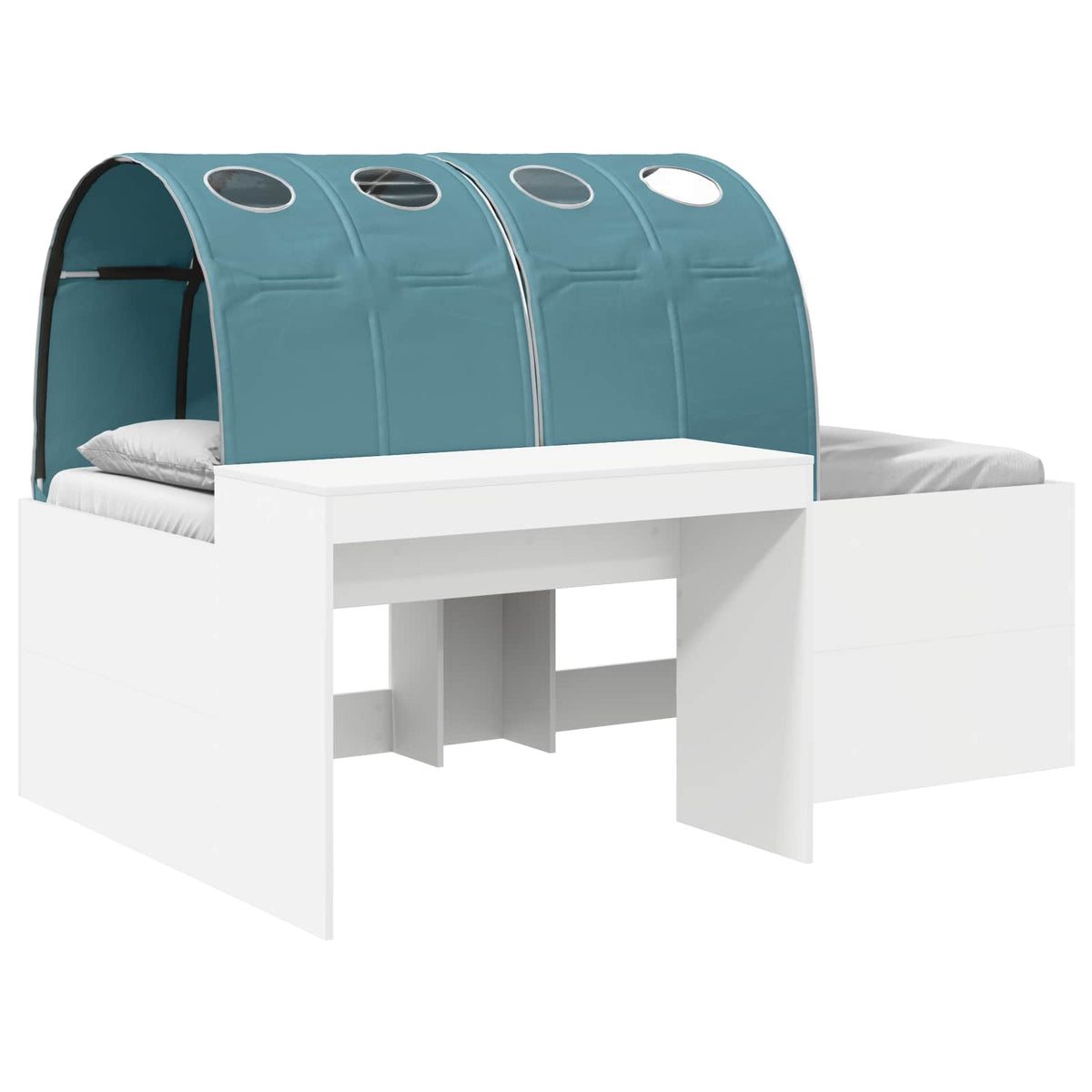 vidaXL Bed met Tunnel 4 pcs Artisian Eik en Rood Bewerkt hout