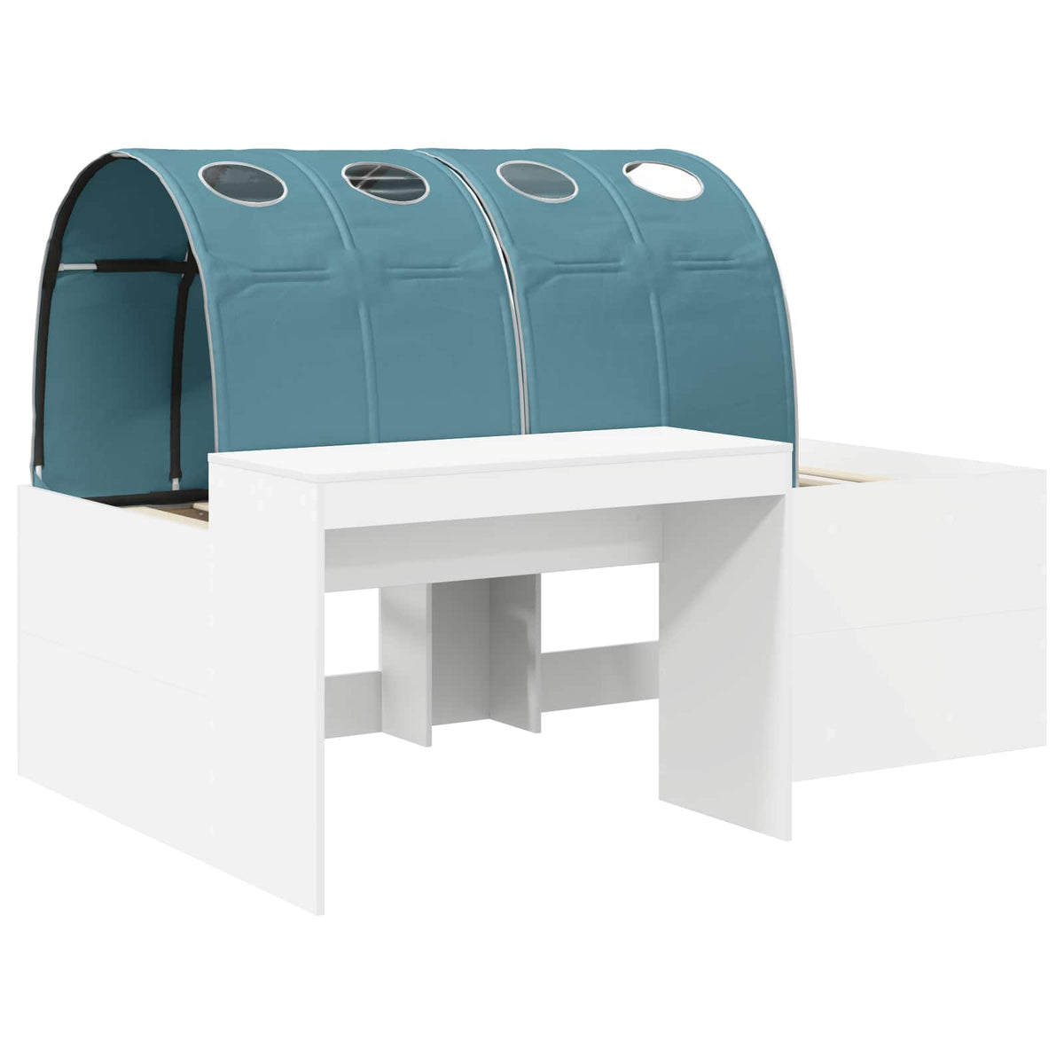vidaXL Bed met Tunnel 4 pcs Artisian Eik en Rood Bewerkt hout