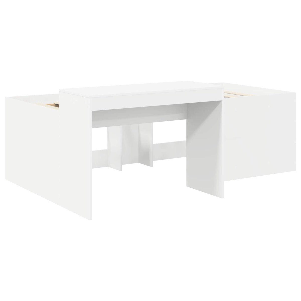 vidaXL Bed met Tunnel 4 pcs Artisian Eik en Rood Bewerkt hout