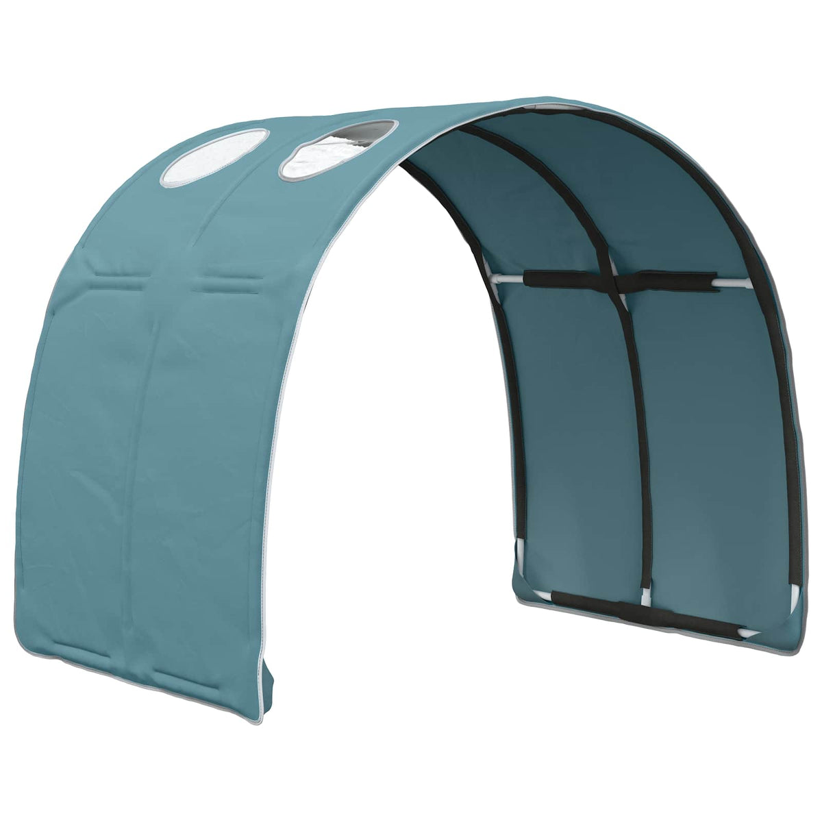 vidaXL Bed met Tunnel 4 pcs Artisian Eik en Rood Bewerkt hout