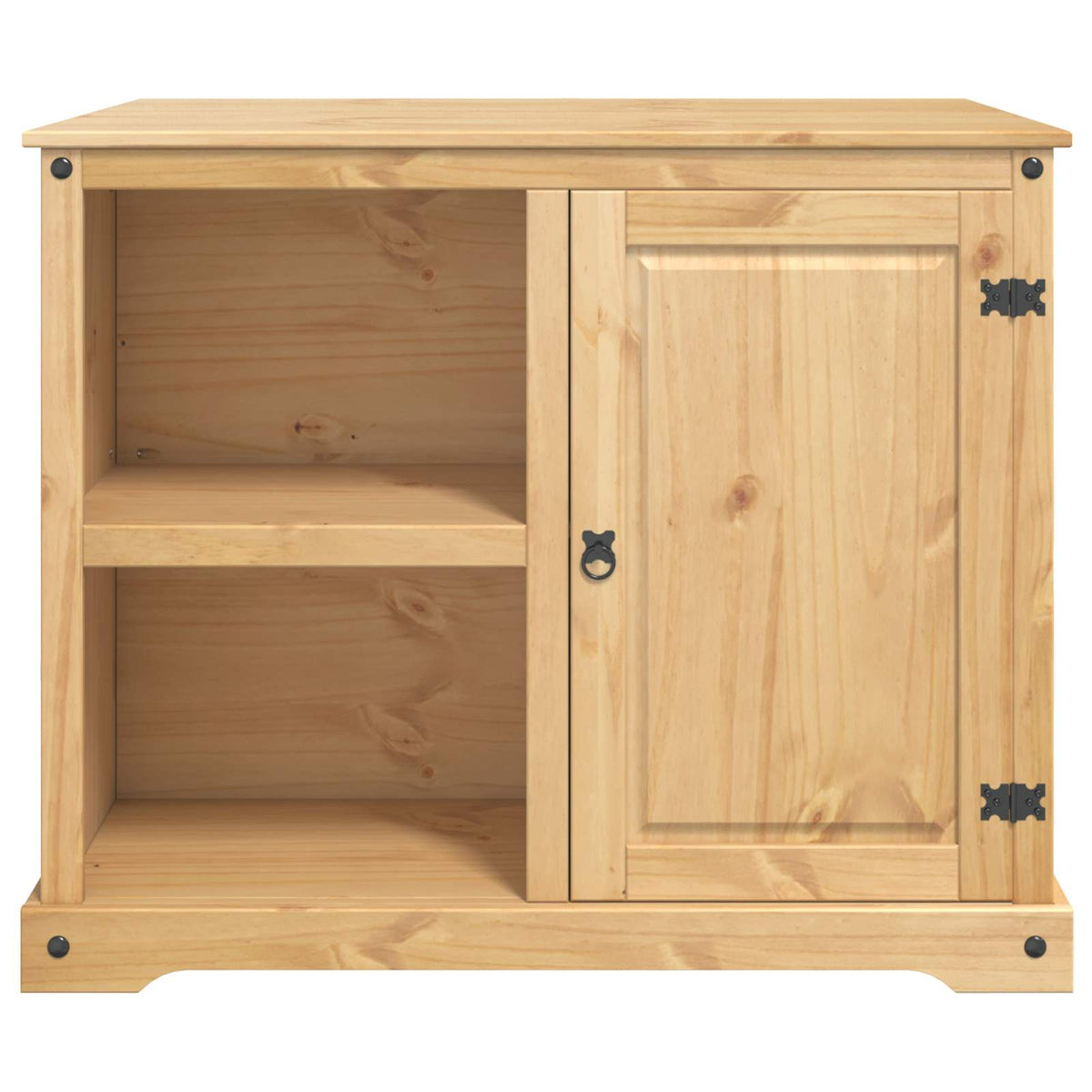 vidaXL Keuken Trolley met plank 2 pcs Honing Wax 112 x 77 x 91,5 cm