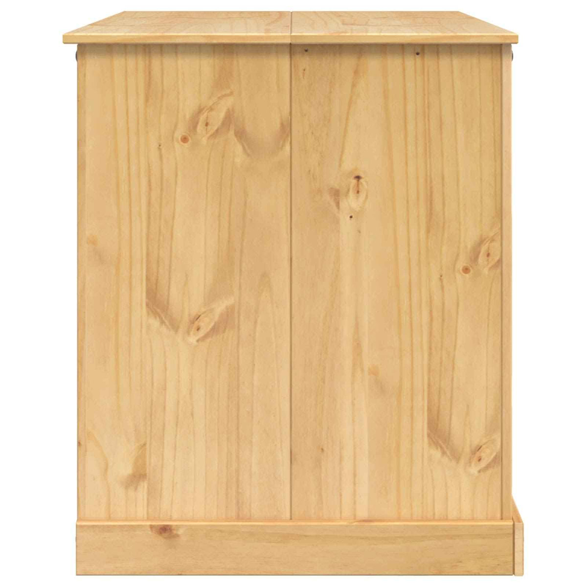 vidaXL Keuken Trolley met plank 2 pcs Honing Wax 112 x 77 x 91,5 cm