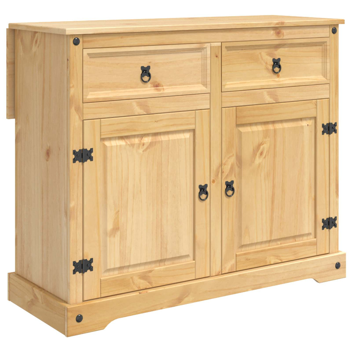 vidaXL Keuken Trolley met lade 2 pcs Honing Wax 112 x 70 x 91,5 cm