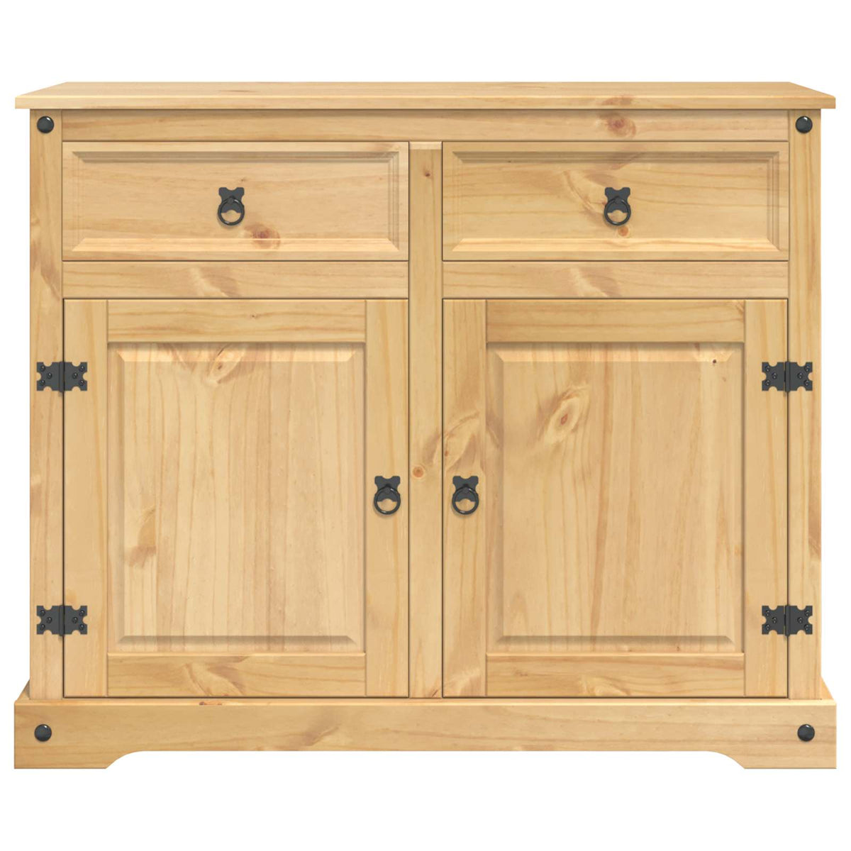 vidaXL Keuken Trolley met lade 2 pcs Honing Wax 112 x 70 x 91,5 cm