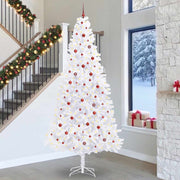 vidaXL Kunstkerstboom met 300 LED Wit 300 cm PVC en staal