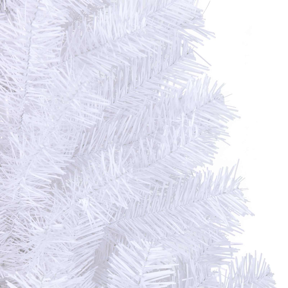 vidaXL Kunstkerstboom met 300 LED Wit 180 cm PVC en staal