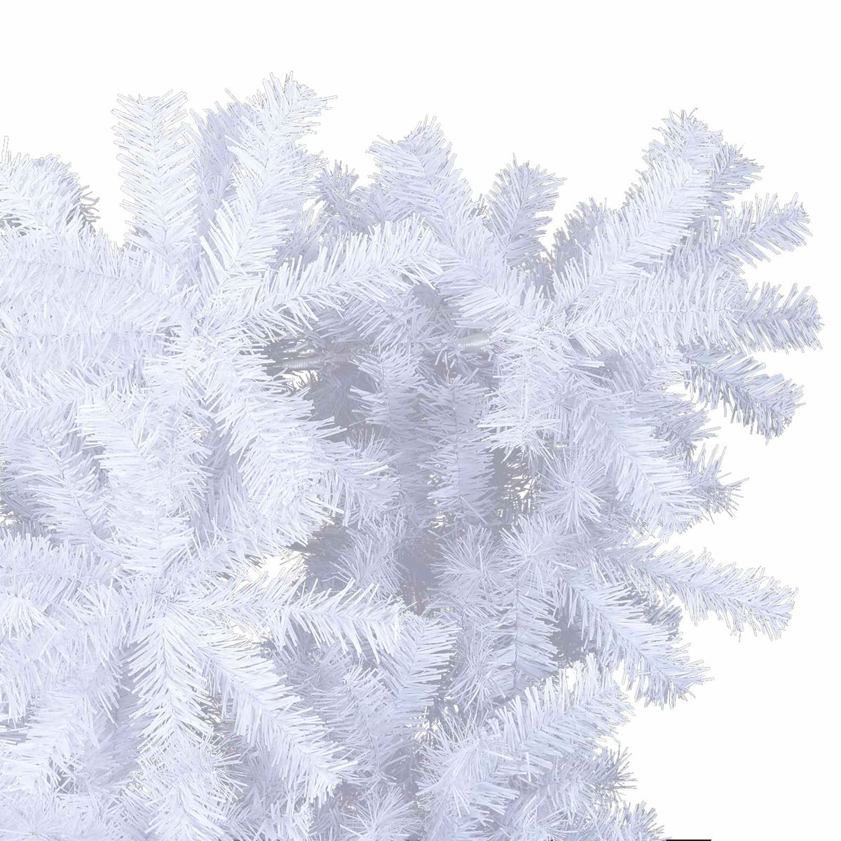 vidaXL Kunstkerstboom met 300 LED Wit 210 cm PVC en staal