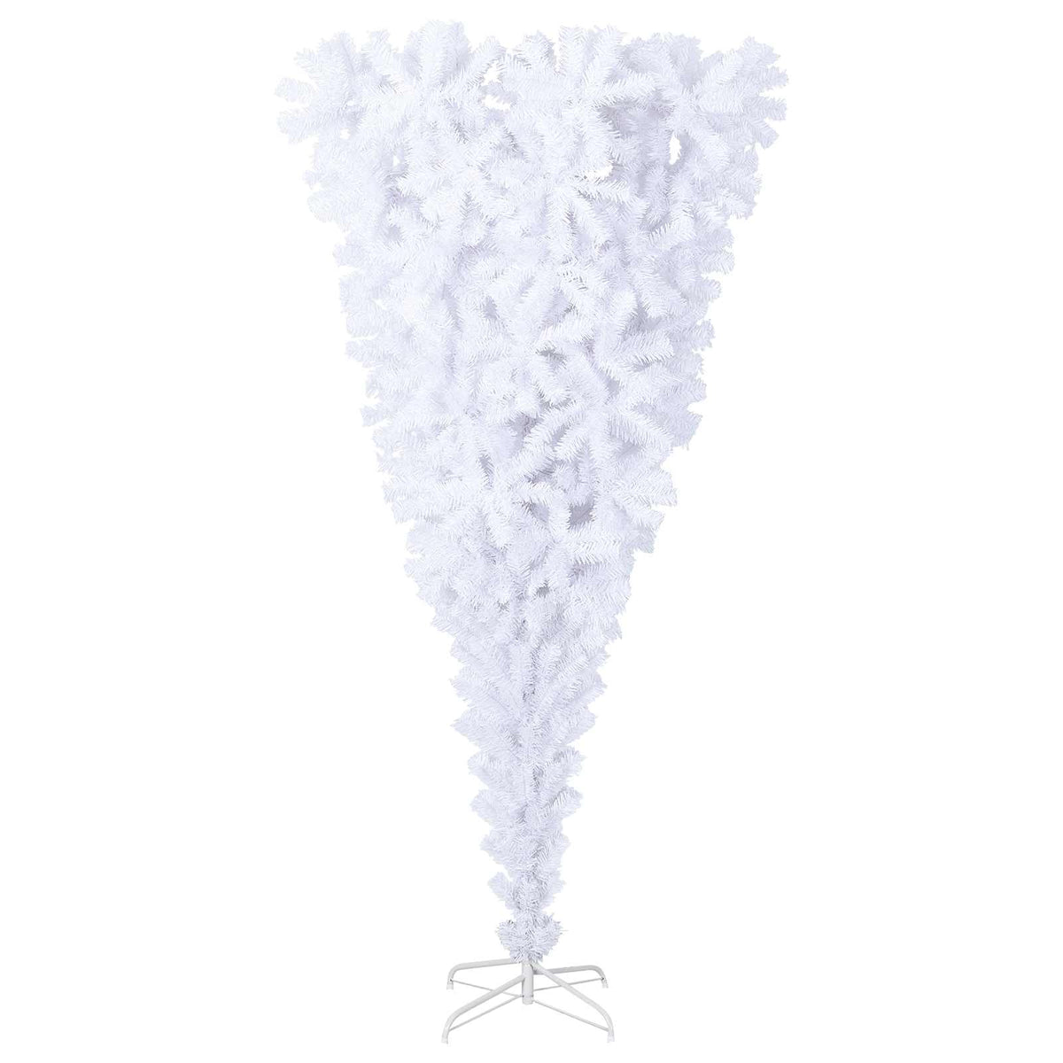 vidaXL Kunstkerstboom met 300 LED Wit 180 cm PVC en Staal