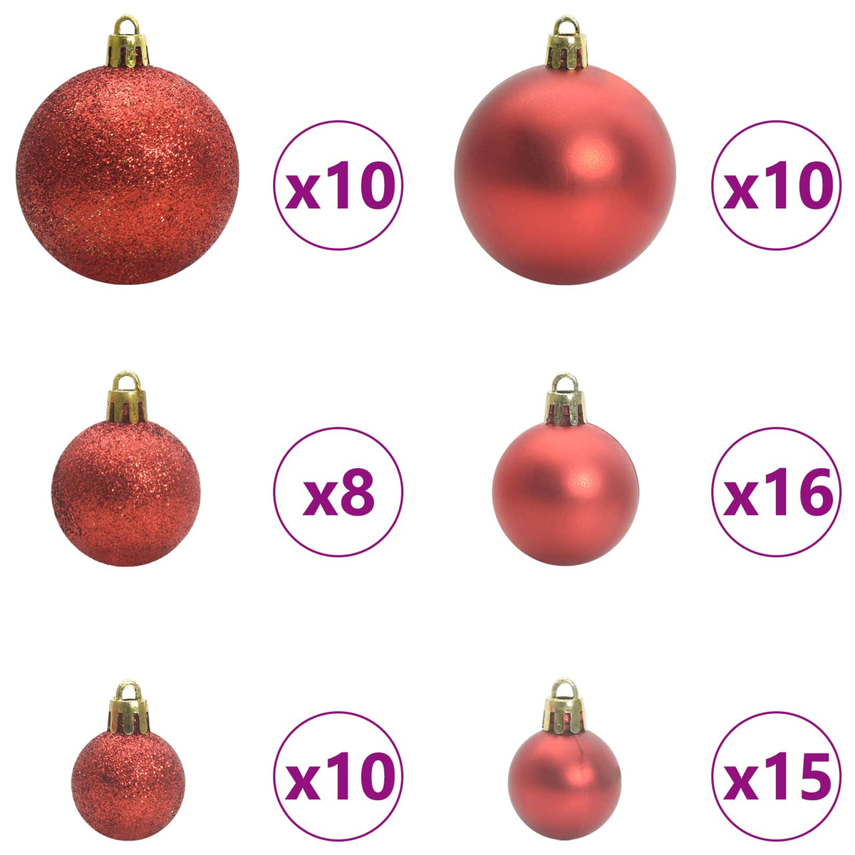 vidaXL Kunstkerstboom met 300 LED Wit 180 cm PVC en staal