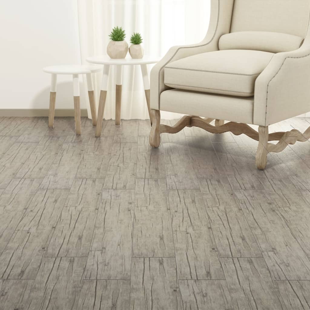 vidaXL Self-adhesive Floor Planks 5.02 m² 2 mm PVC Black and White