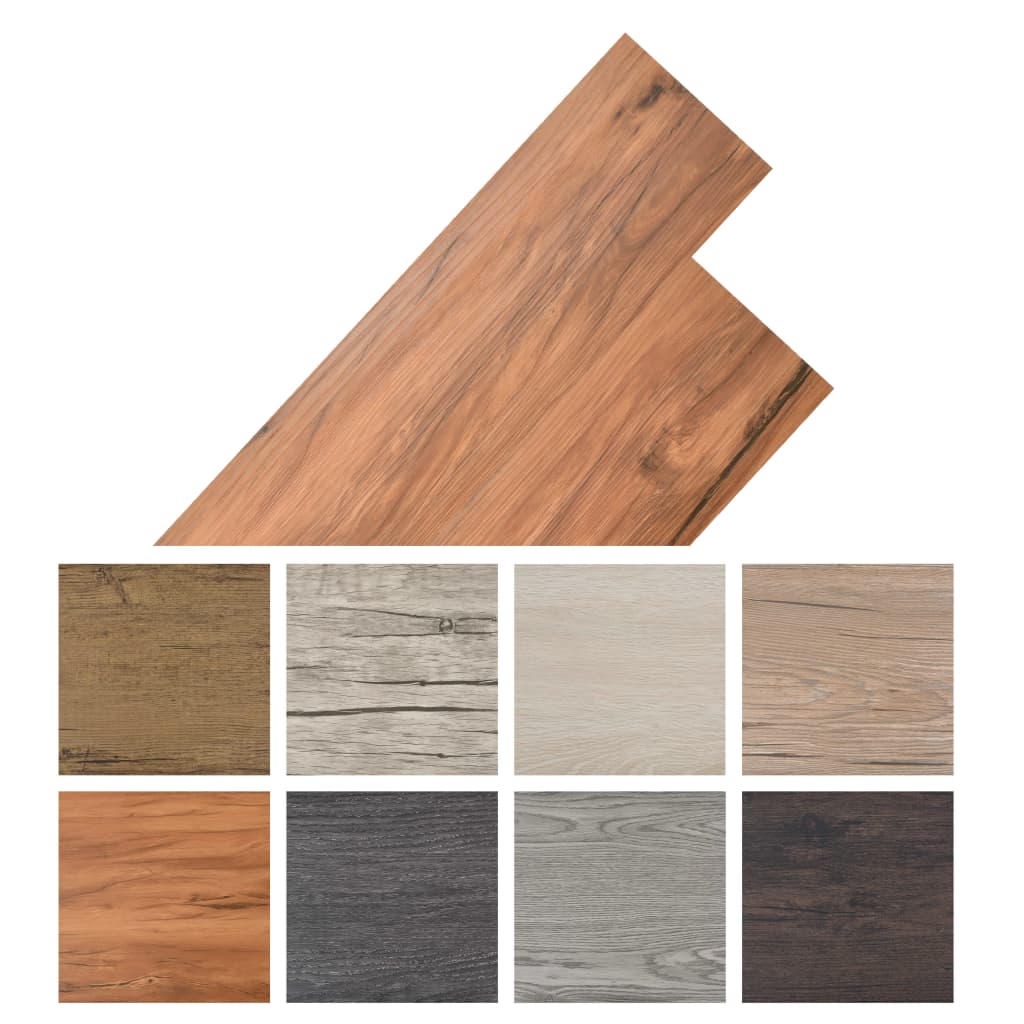 vidaXL Self-adhesive Floor Planks 5.02 m² 2 mm PVC Black and White