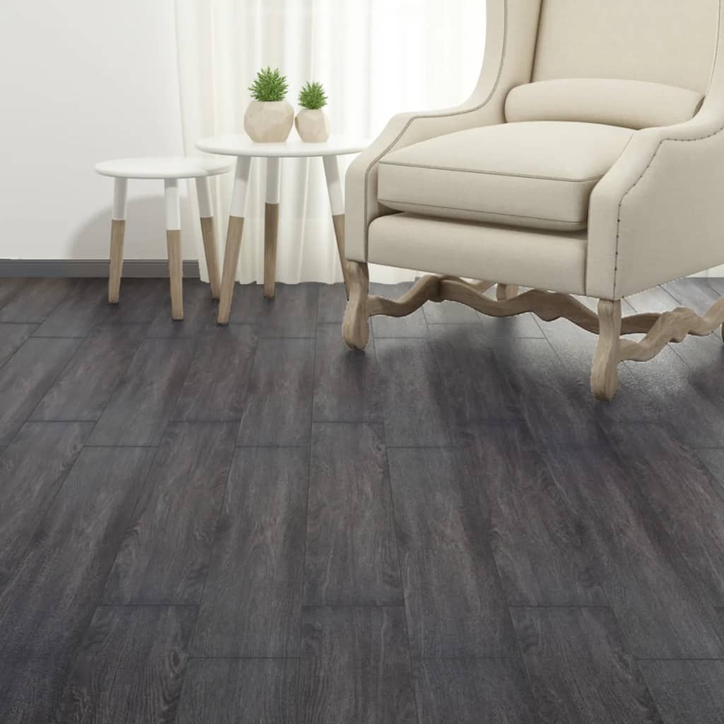 vidaXL Self-adhesive Floor Planks 5.02 m² 2 mm PVC Black and White