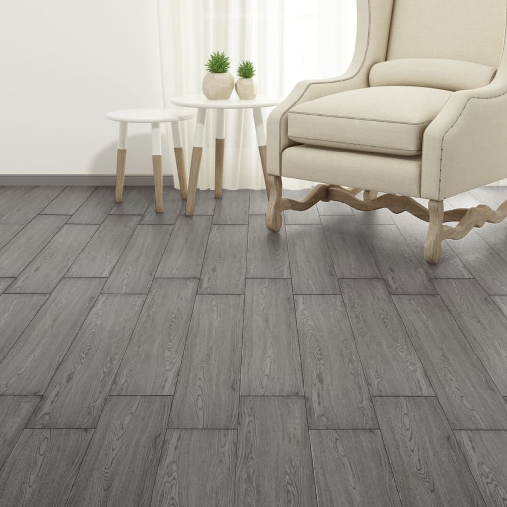 vidaXL Self-adhesive Floor Planks 5.02 m² 2 mm PVC Black and White