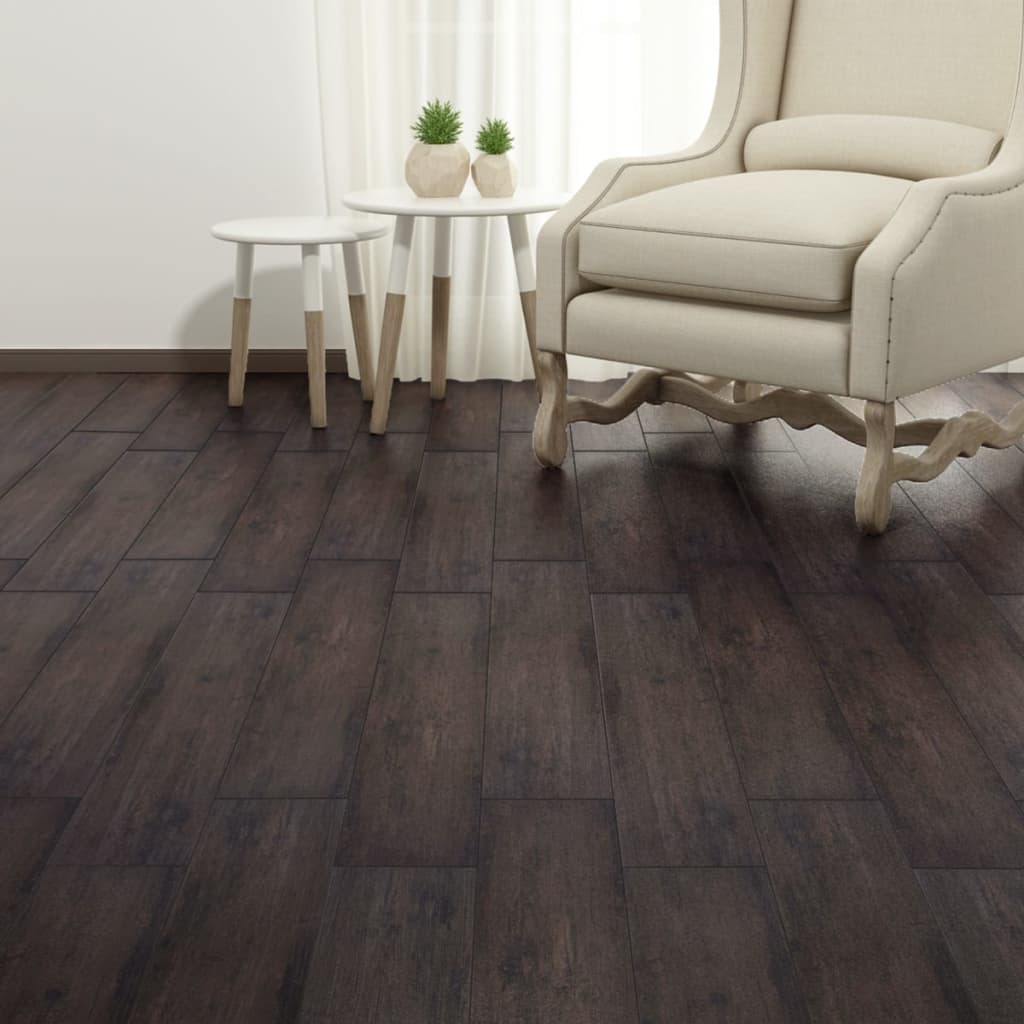vidaXL Self-adhesive Floor Planks 5.02 m² 2 mm PVC Black and White