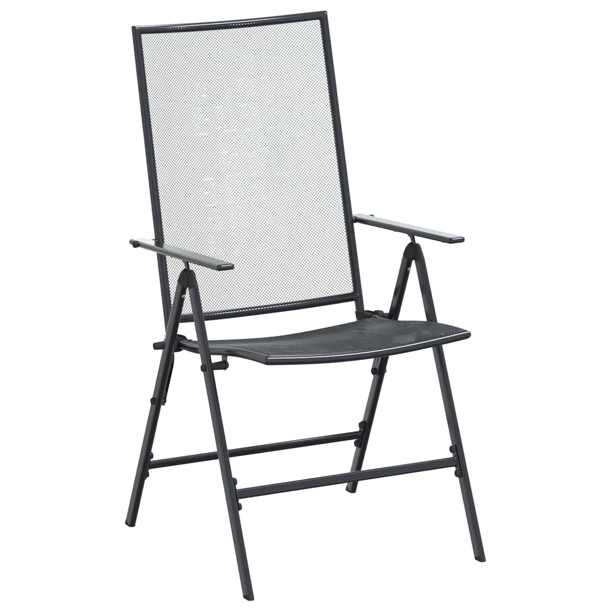 vidaXL Tuin eettafelset 9 pcs Antracietkleurig 212 x 90 x 76 cm