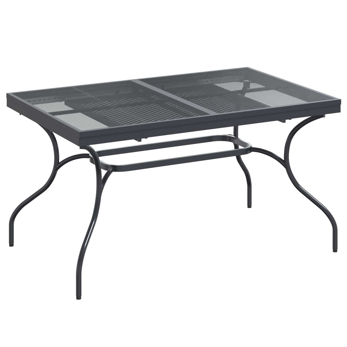 vidaXL Tuin eettafelset 9 pcs Antracietkleurig 212 x 90 x 76 cm