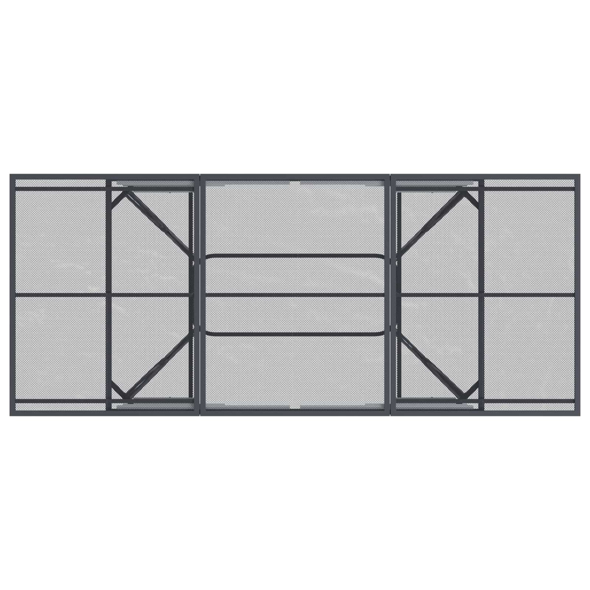 vidaXL Tuin eettafelset 9 pcs Antracietkleurig Staal