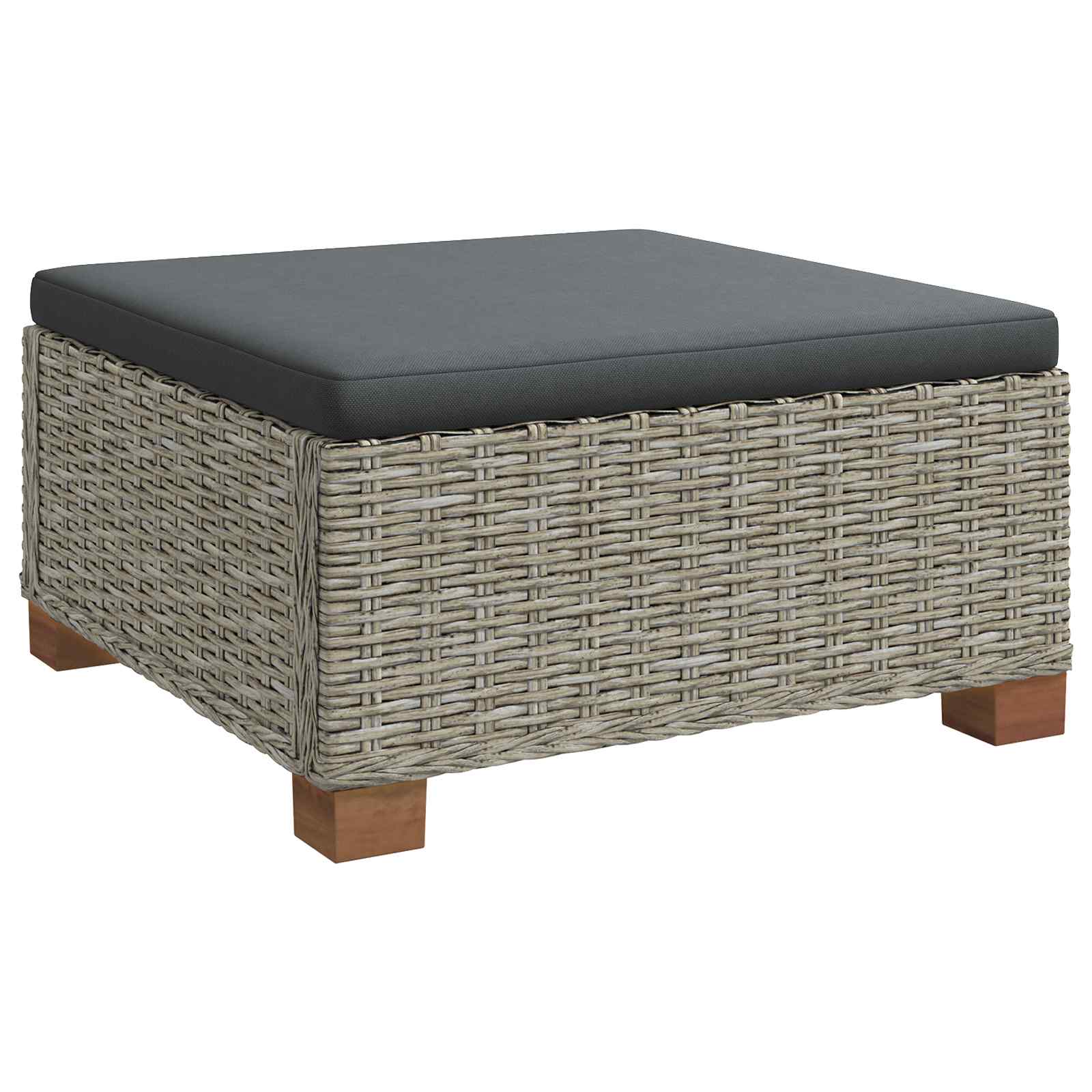 vidaXL 6 st Rieten Loungeset met Kussens GENDT Natuurlijk rattan