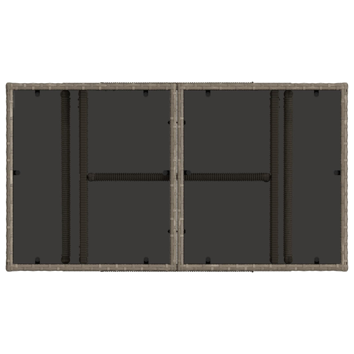 vidaXL Tuinbankenset 13 st Zwart poly rattan