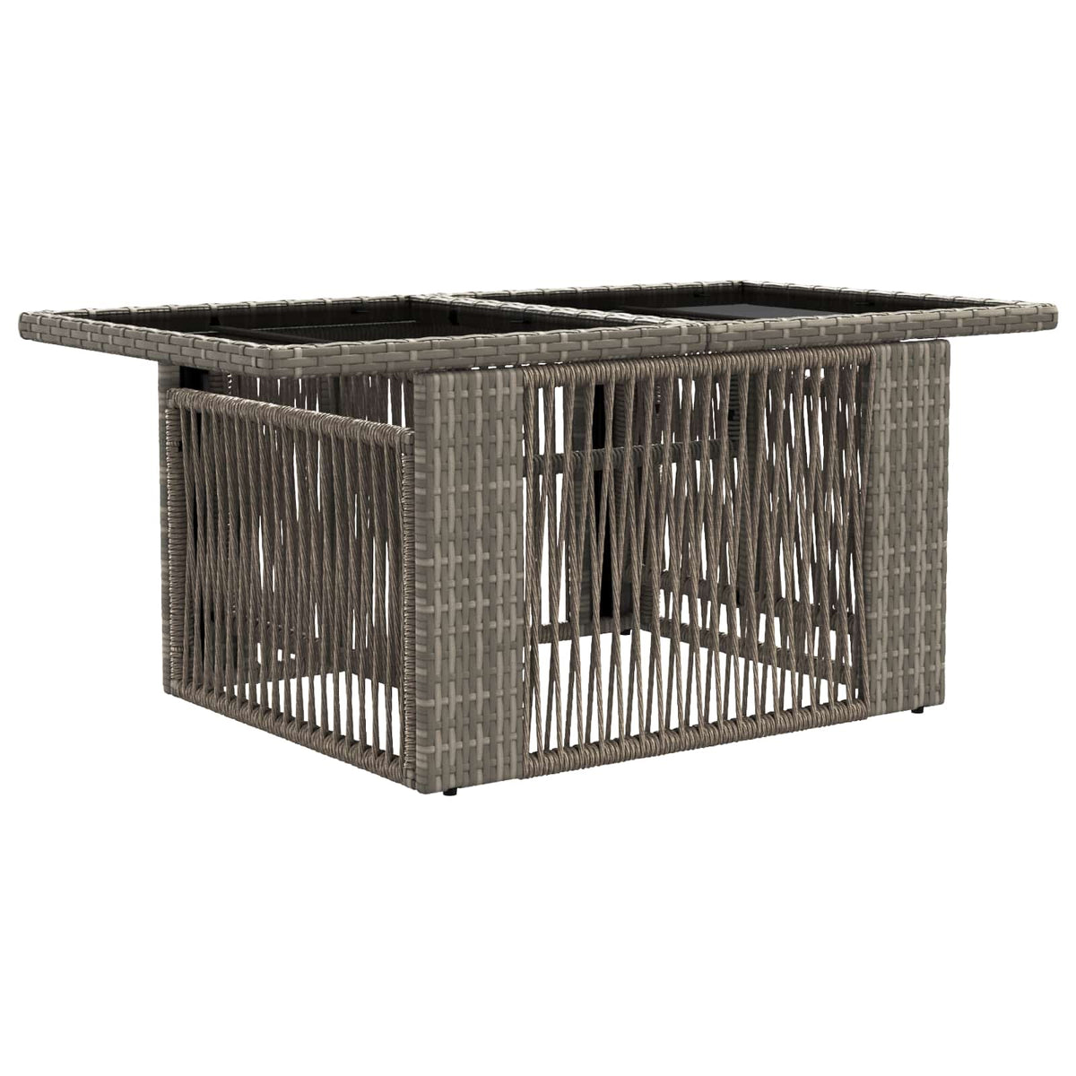 vidaXL Tuinbankenset 6 st Zwart poly rattan