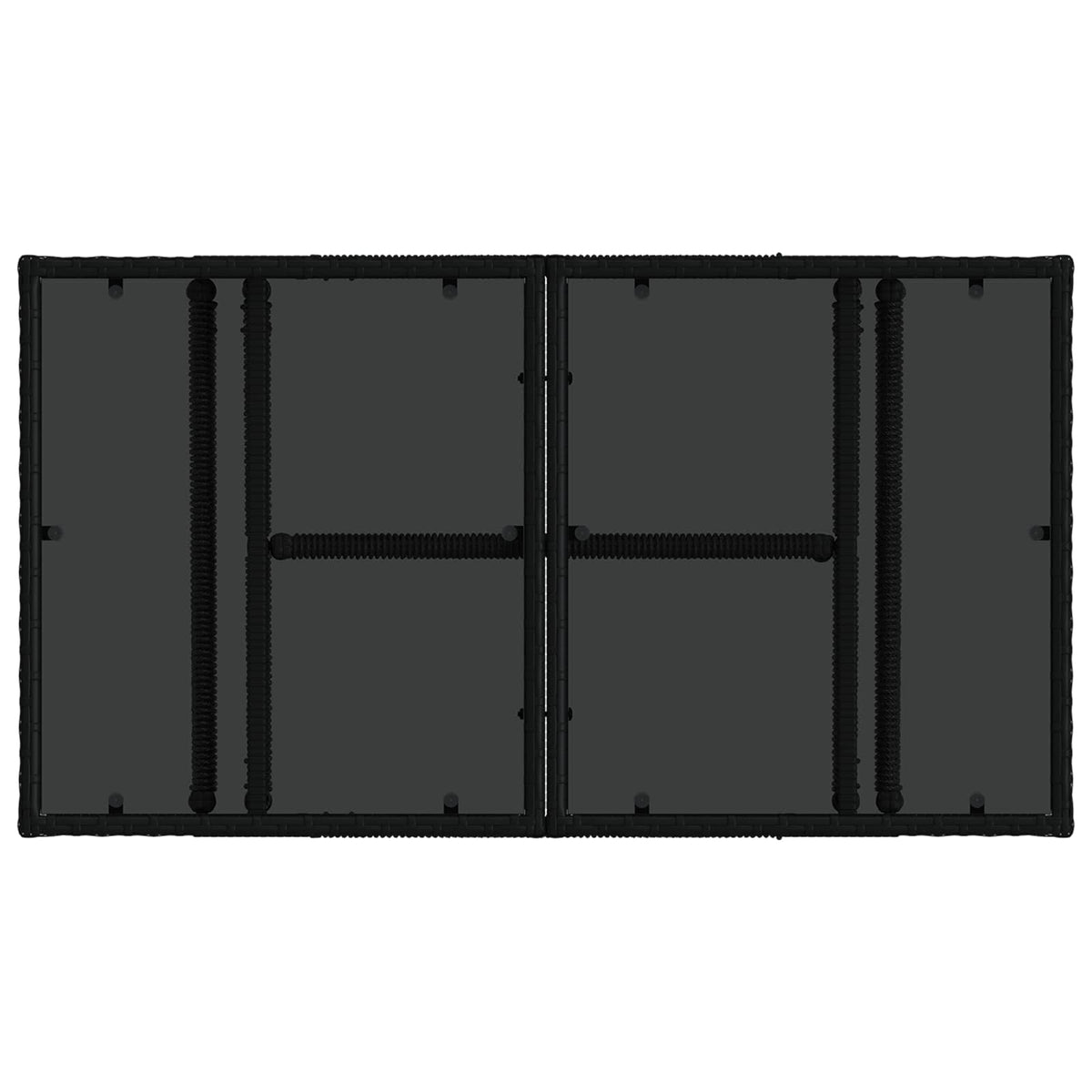 vidaXL Tuinbankenset 13 pcs poly rattan