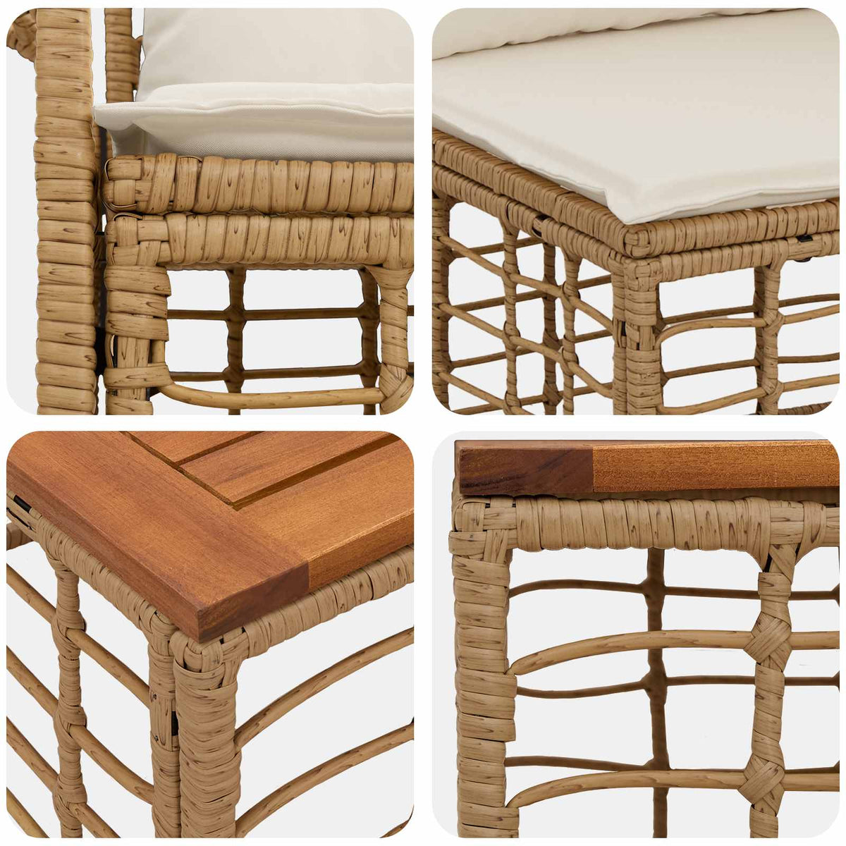 vidaXL Buiten bankenset 9 st Zwart en Donkergrijs poly rattan