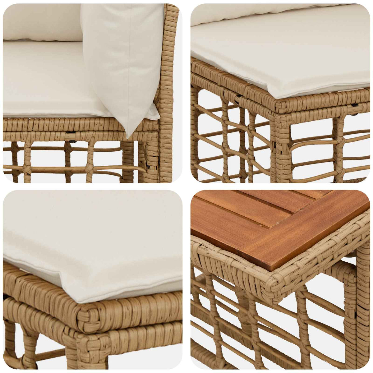 vidaXL Tuinbankenset 13 st Zwart en Donkergrijs poly rattan