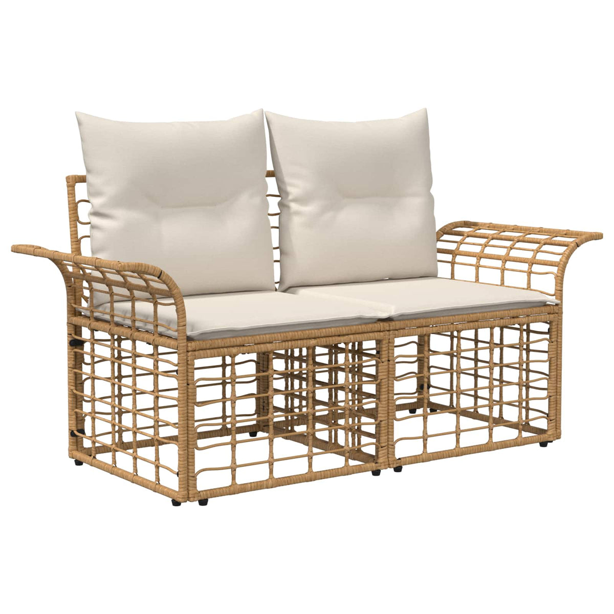 vidaXL Tuinbankenset 6 st Zwart en Donkergrijs poly rattan