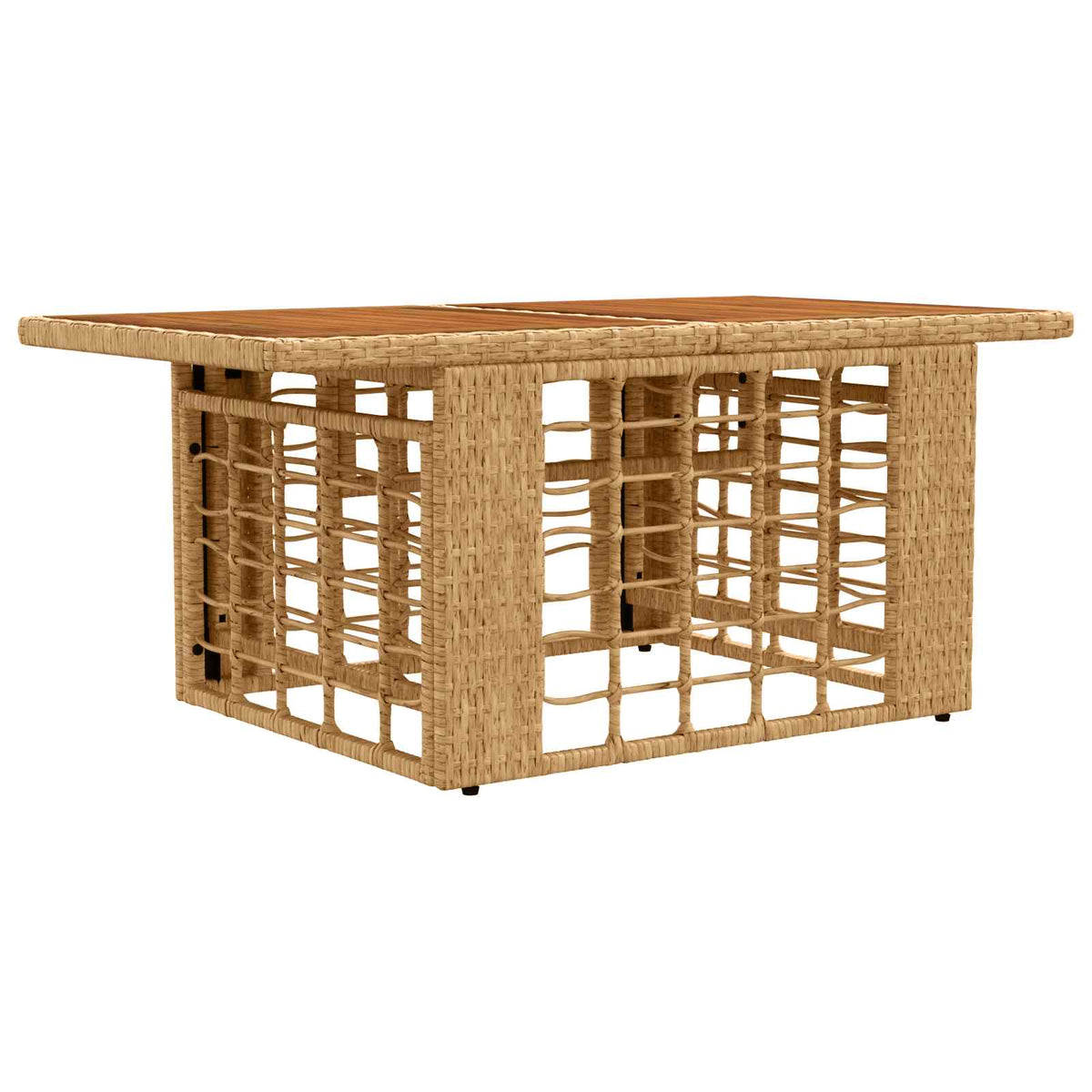vidaXL Tuinbankenset 7 st Zwart en Donkergrijs poly rattan