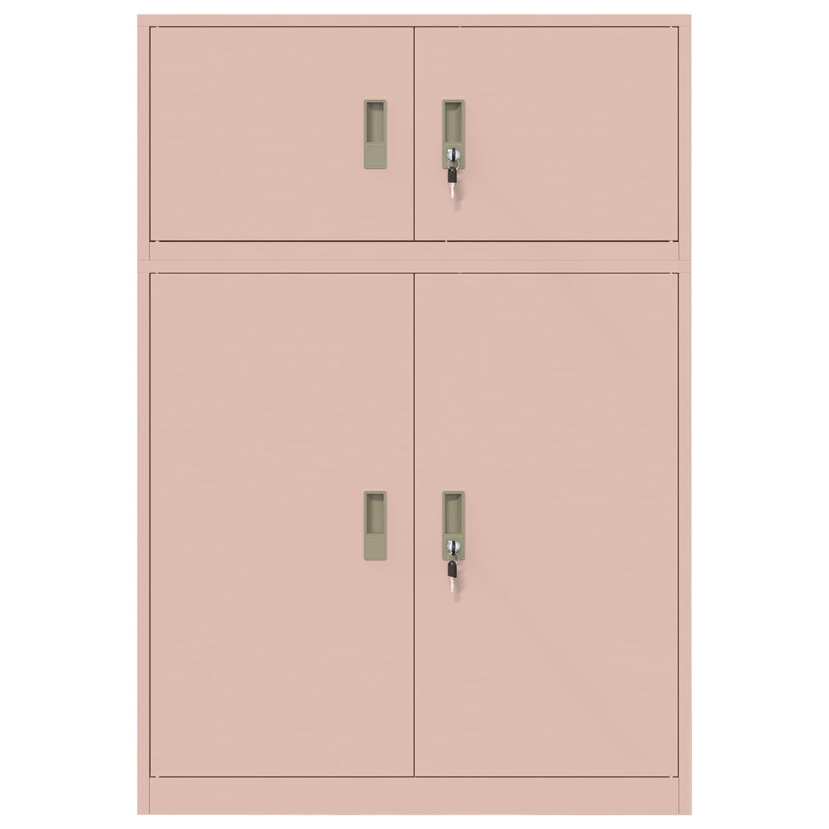 vidaXL Opbergkast 2 st Zwart 90 x 40 x 130 cm Staal Vergrendelbaar