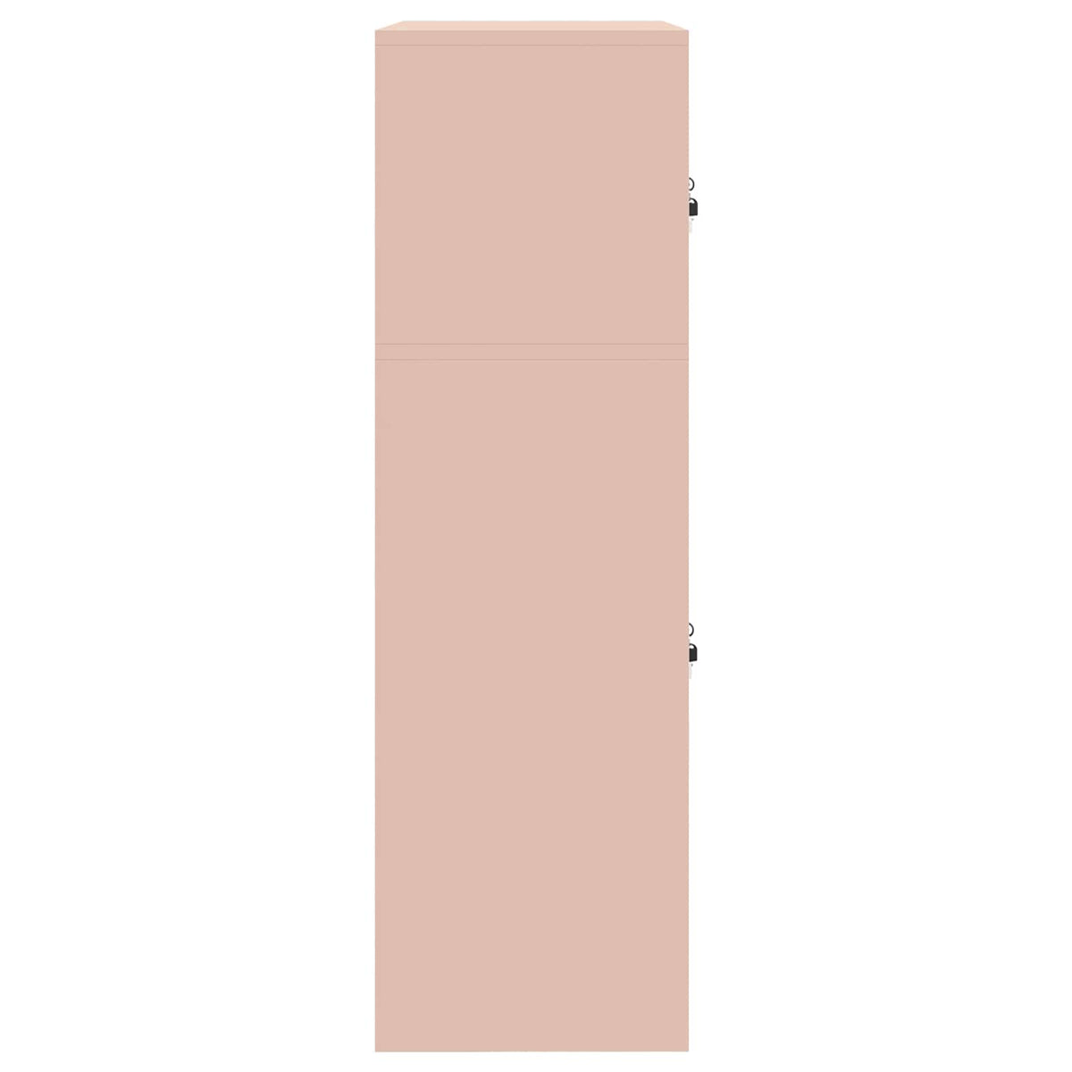 vidaXL Opbergkast 2 st Zwart 90 x 40 x 130 cm Staal Vergrendelbaar