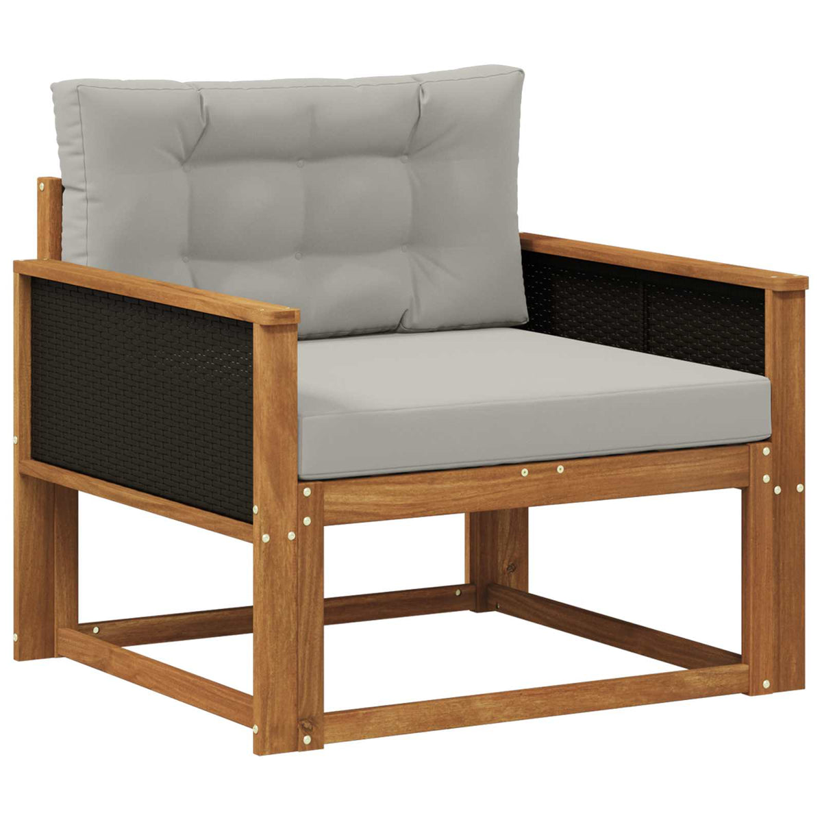 vidaXL Buiten Midden Sofa Massief Acaciahout Naturel
