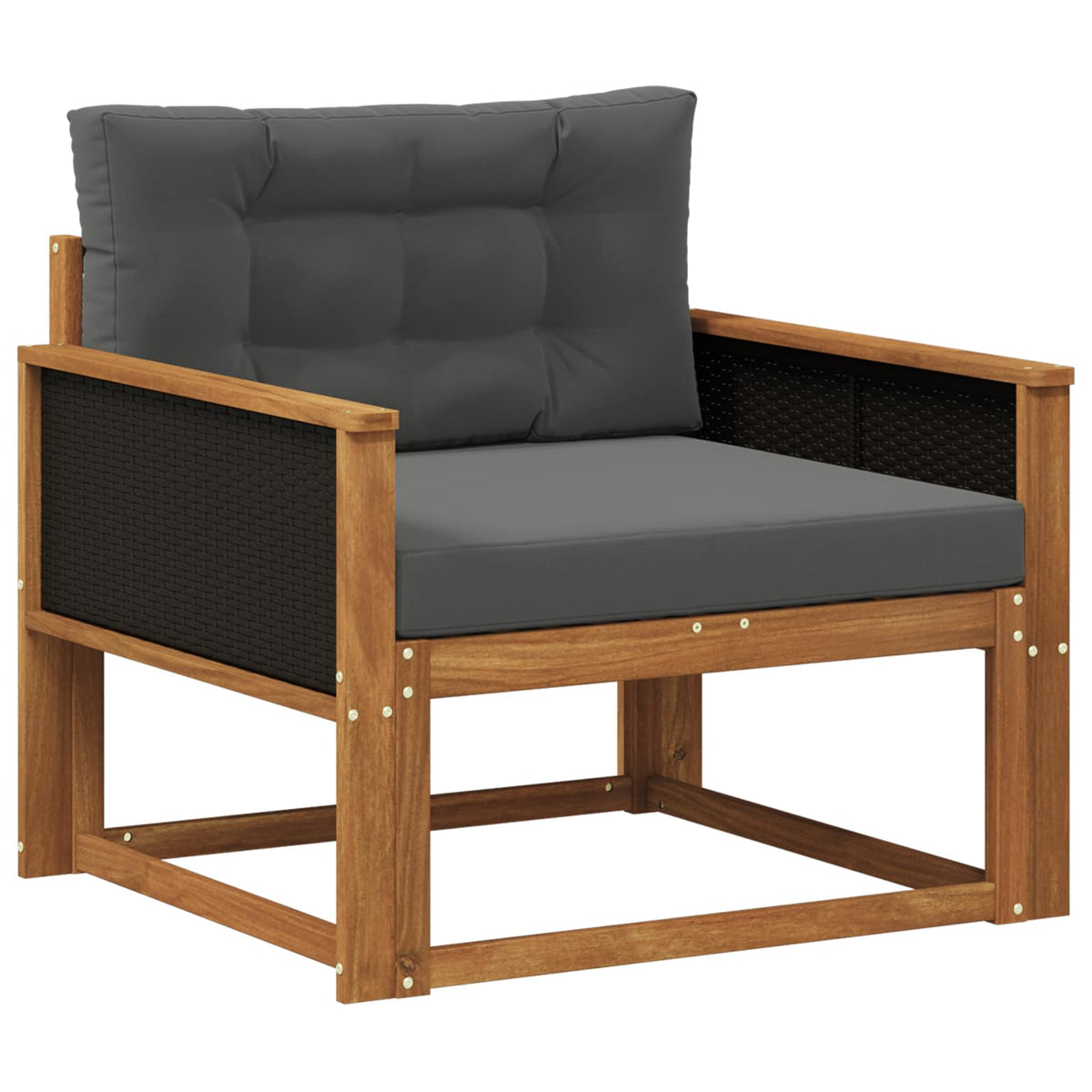 vidaXL Buiten Midden Sofa Massief Acaciahout Naturel