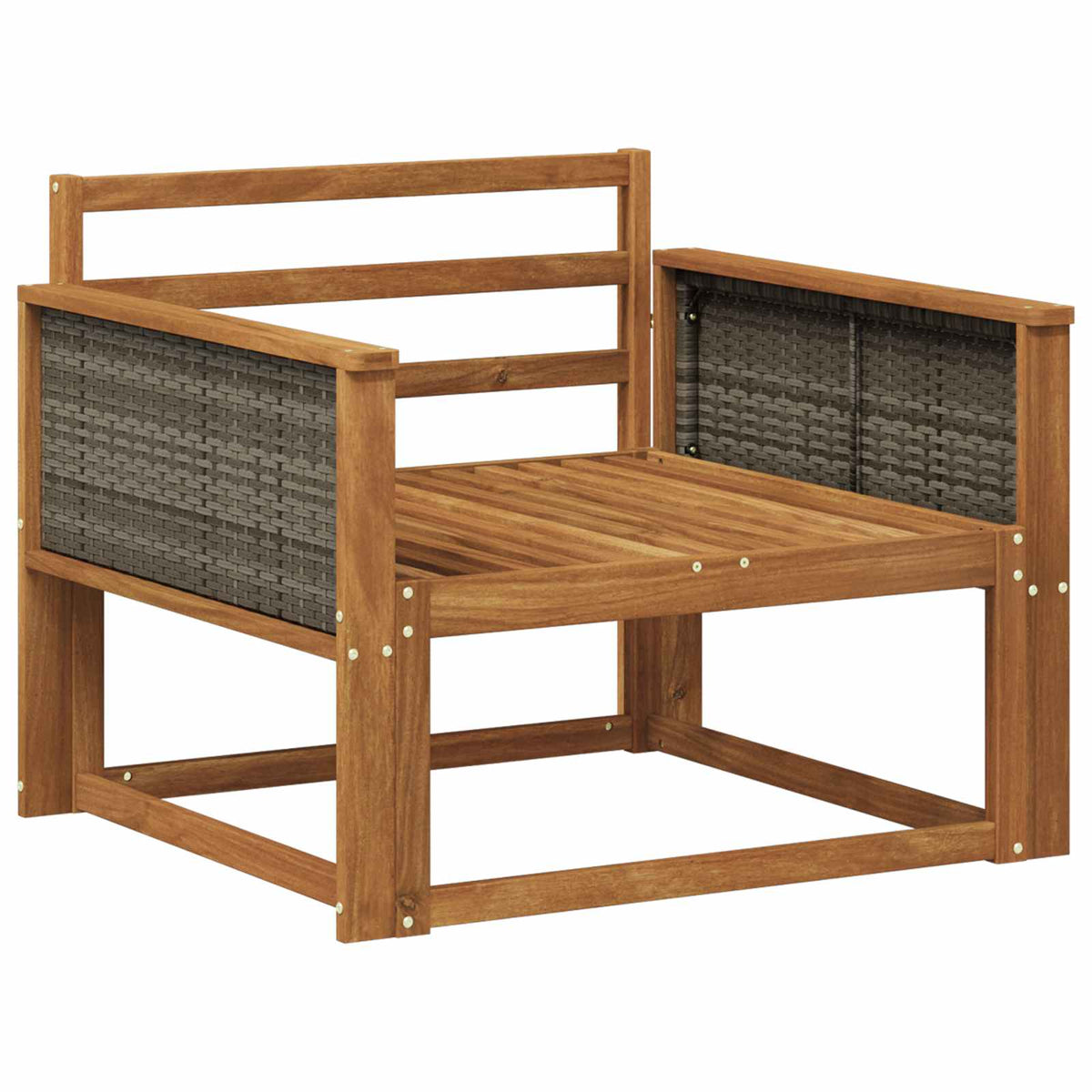 vidaXL Buiten Midden Sofa Massief Acaciahout Naturel