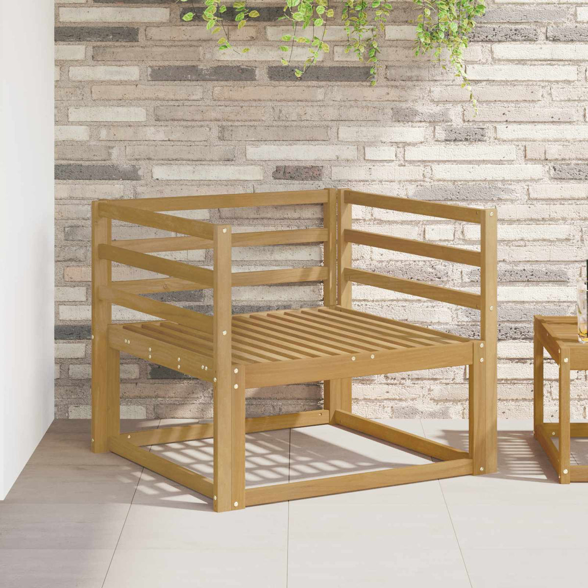 vidaXL Buiten Midden Sofa Massief Acaciahout Naturel