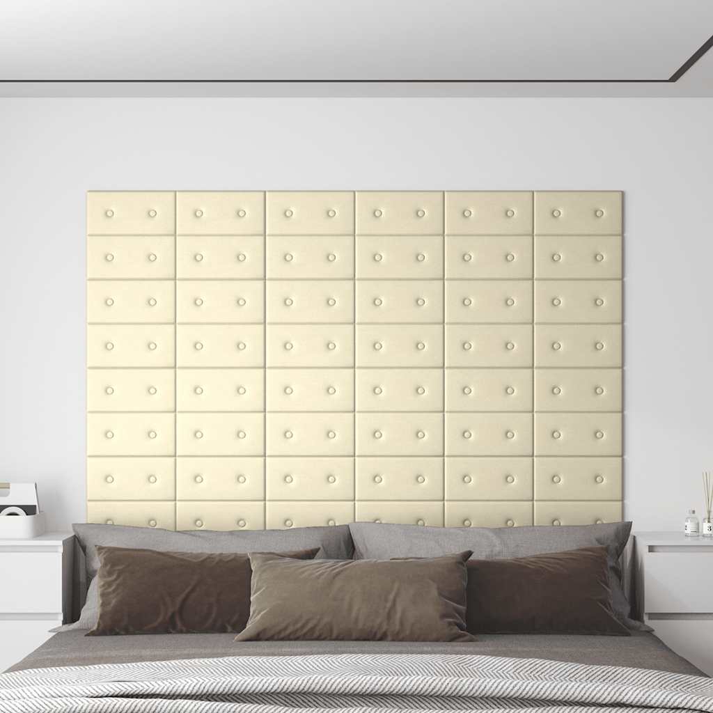 vidaXL Wandpanelen 12 st 1,08 m² 60x15 cm kunstleer wijnrood