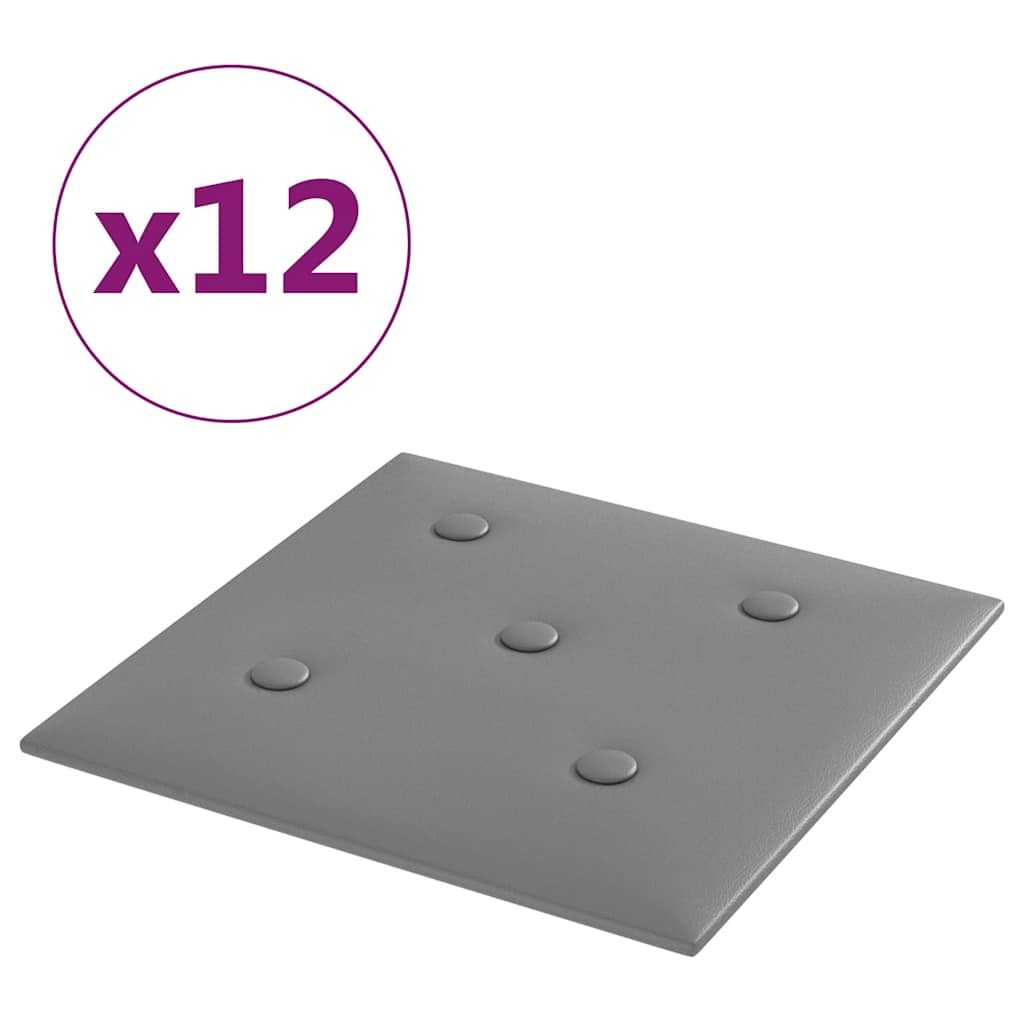 vidaXL Wandpanelen 12 st 1,08 m² 60x15 cm kunstleer wijnrood