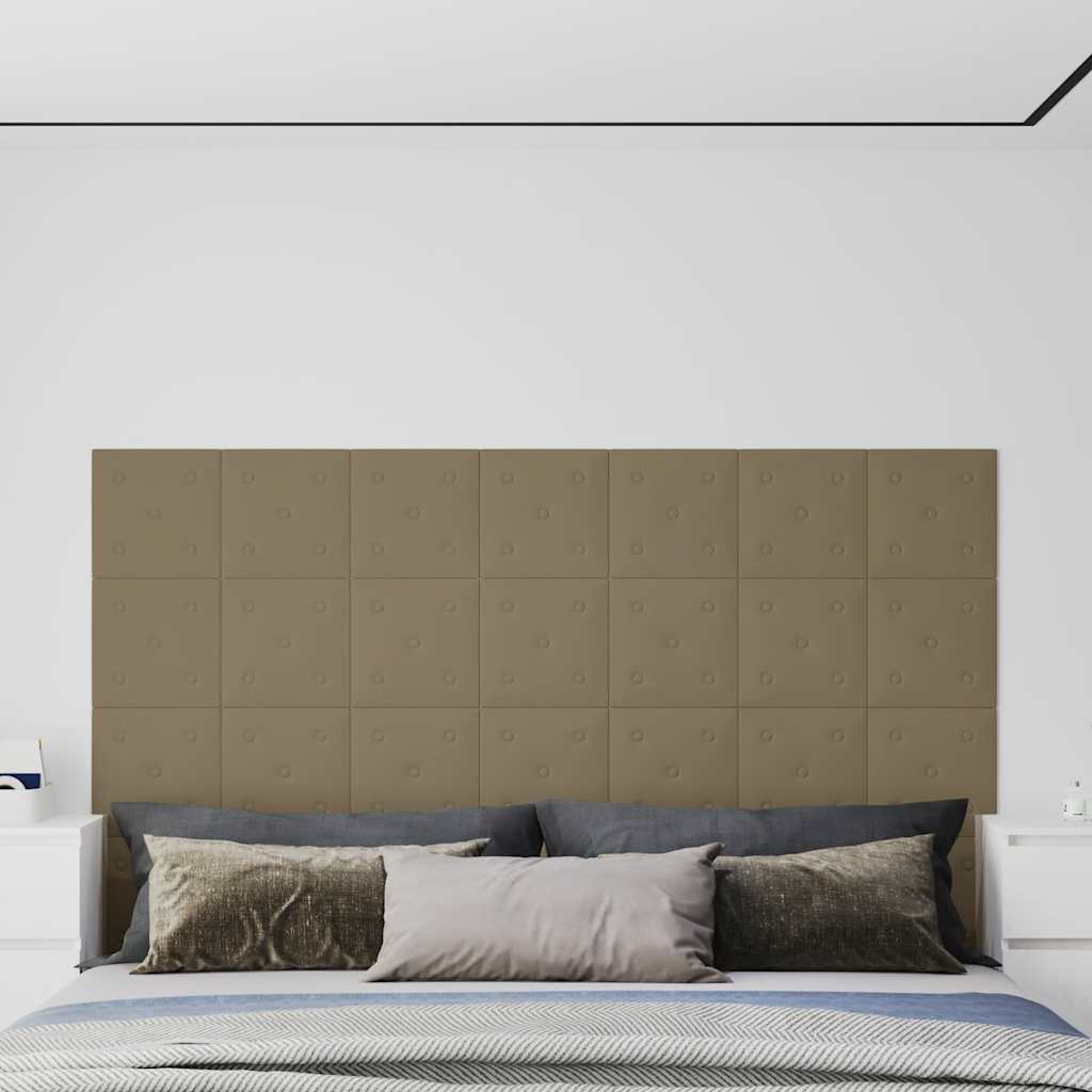vidaXL Wandpanelen 12 st 1,08 m² 60x15 cm kunstleer wijnrood
