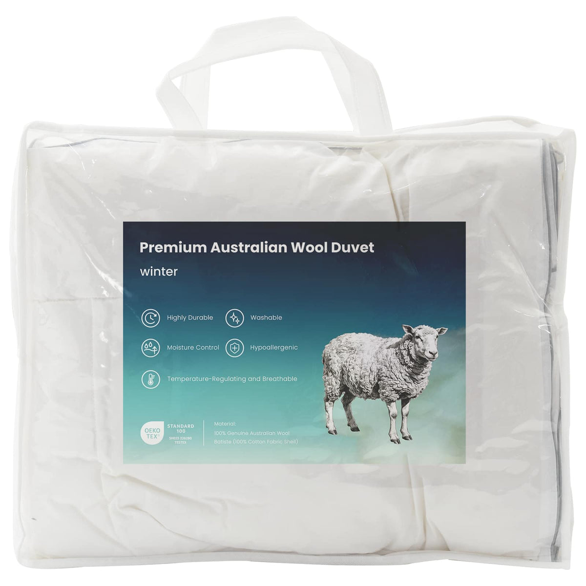 vidaXL Dekbed TRIER 137x200 cm 4 seizoenen 350 GSM Wit Hypoallergeen