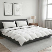 vidaXL 90% ganzen dons dekbedset FULDA 3 st 200 x 200 cm Winter Wit
