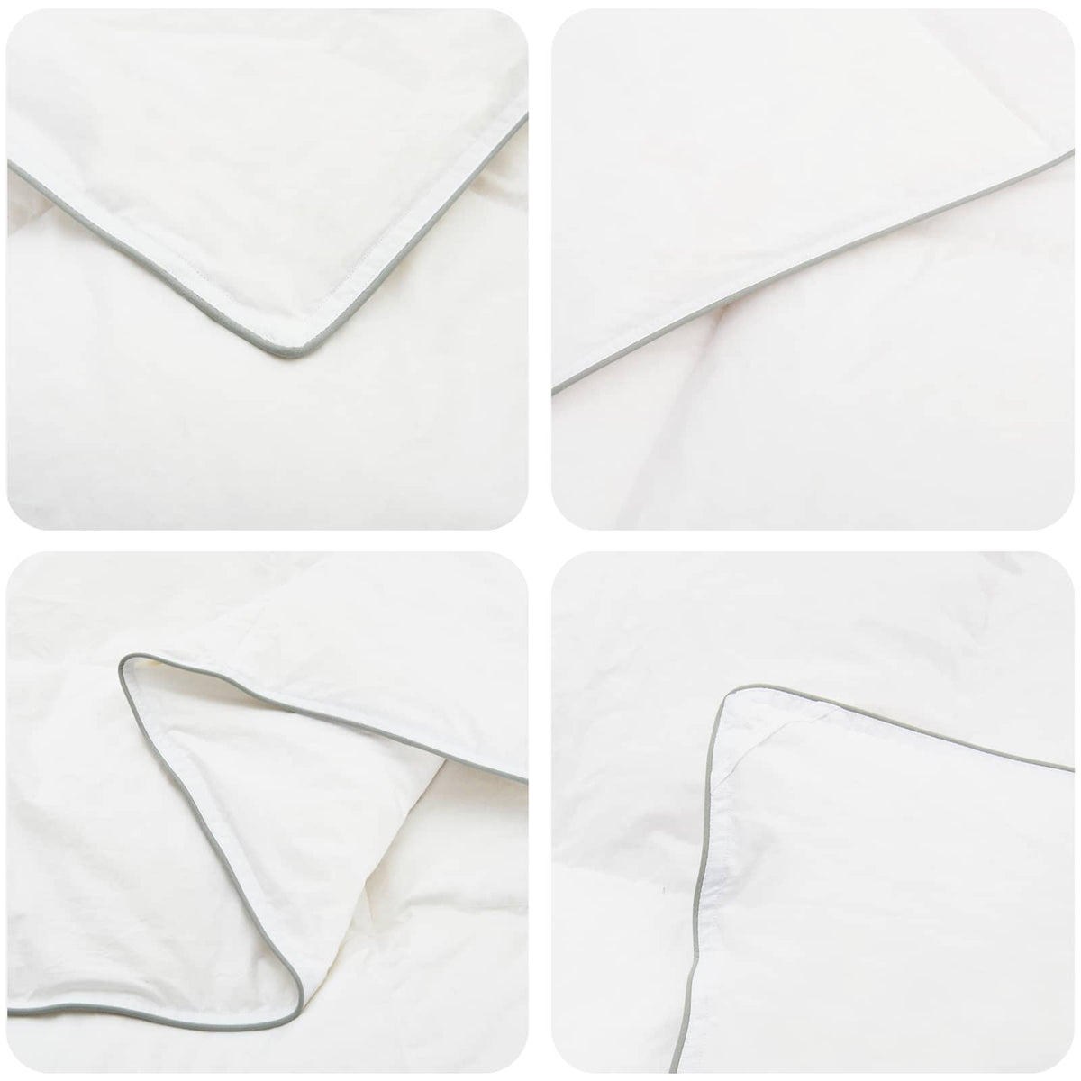 vidaXL 90% ganzen dons dekbedset FULDA 3 st 200 x 200 cm Winter Wit